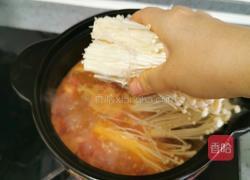 金针菇番茄牛肉煲的做法图解18