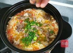 金针菇番茄牛肉煲的做法图解23
