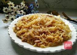 白菜炒芝士拉面的做法图解14