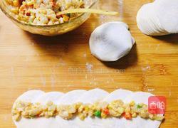 虾滑玫瑰花煎饺的做法图解3