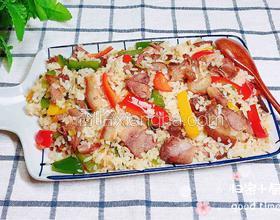 彩椒肘花肉炒飯（5分鐘快手炒飯）