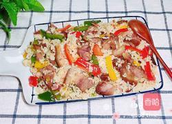 彩椒肘花肉炒饭(5分钟快手炒饭)的做法图解13