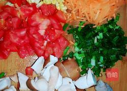 香菇鲜虾炒饭的做法图解2