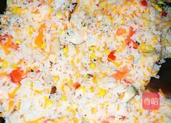 香菇鲜虾炒饭的做法图解5