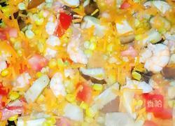 香菇鲜虾炒饭的做法图解4