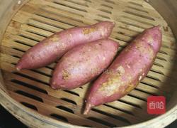 桂花蜂蜜红薯糍粑的做法图解2