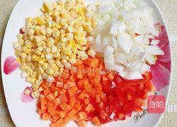 快手茄汁虾仁焗饭的做法图解3