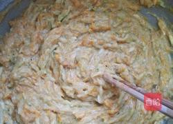 黄瓜丝南瓜荞麦饼的做法图解3