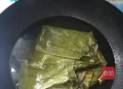 Lotus Leaf Purple Sweet Potato Porridge Recipe Illustration 3