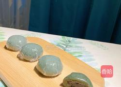 黑芝麻艾草青团的做法图解1