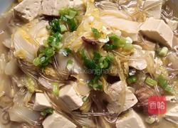 白菜五花肉炖豆腐粉条的做法图解6