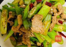 秋葵炒肉丝的做法图解7