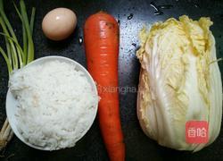 胡萝卜白菜蛋炒饭的做法图解1