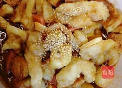 酸甜鱼虾组合的做法图解4