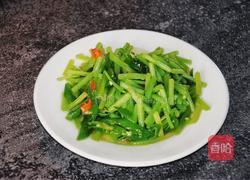 青椒炒地瓜梗的做法图解7