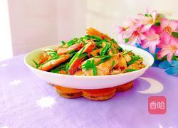 豆腐干韭菜炒虾的做法图解18