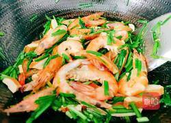 豆腐干韭菜炒虾的做法图解13
