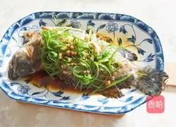 Illustration of how to make steamed grouper 11