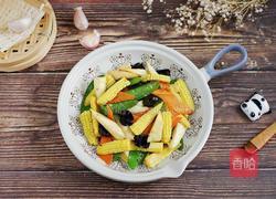 玉米笋炒时蔬的做法图解9