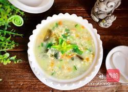 皮蛋蔬菜小米粥的做法图解9