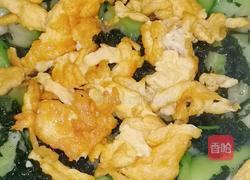 紫苏丝瓜炒鸡蛋的做法图解6