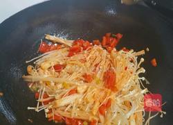 番茄金针菇的做法图解4