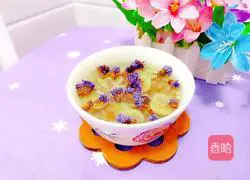 Illustration of how to make banana and pomegranate forget-me-nots 11