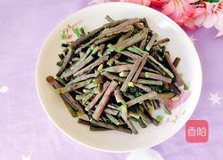 红豆角炒蒲菜的做法图解7