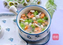 丝瓜虾仁菌菇汤的做法图解12