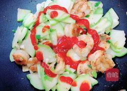 茄汁佛手瓜虾仁的做法图解13