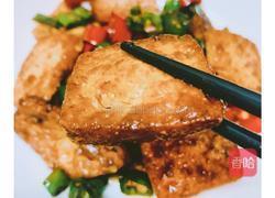 青椒炒豆腐的做法图解4