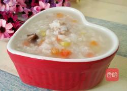 香菇胡萝卜芦笋肉片粥的做法图解7