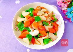 胡萝卜青椒炒杏鲍菇的做法图解13