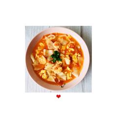 番茄虾仁面片汤的做法[图]