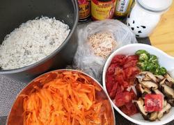 胡萝卜腊肠咸饭的做法图解1