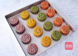 桃山皮流心月饼的做法图解8