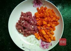 南瓜肉末面线的做法图解2