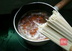 南瓜肉末面线的做法图解7