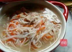 芹菜胡萝卜肉片面线的做法图解10