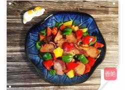 彩椒炒腊肉的做法图解6