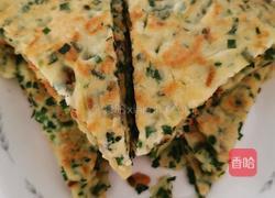 家常韭菜鸡蛋饼的做法图解6