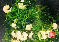 菠菜虾仁炒鸡蛋的做法图解5