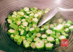 秋葵百合炒豆腐干的做法图解8