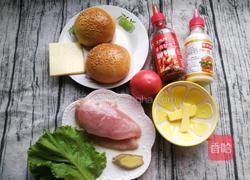 鸡肉芝士汉堡的做法图解1