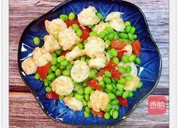 毛豆炒虾仁的做法图解7