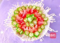 西红柿蒸秋葵的做法图解5