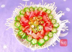 西红柿蒸秋葵的做法图解11