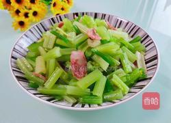 腊肠炒芹菜的做法图解9