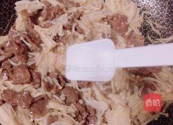 金针菇炒牛肉的做法图解9