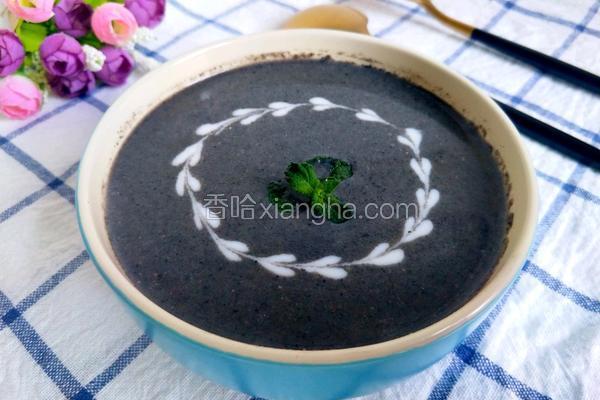 自制黑米黑芝麻糊